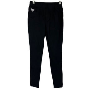 Quacker Factory DreamJeannes Tall Pull-On Leggings with Pockets Black XXST Size